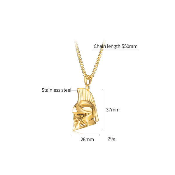 Men's Fashion Helmet Pendant Necklace-Mens Pendant Necklace-SunnyHouse Jewelry