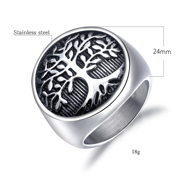 Men's Fashion Life Tree Ring-Mens Ring-SunnyHouse Jewelry