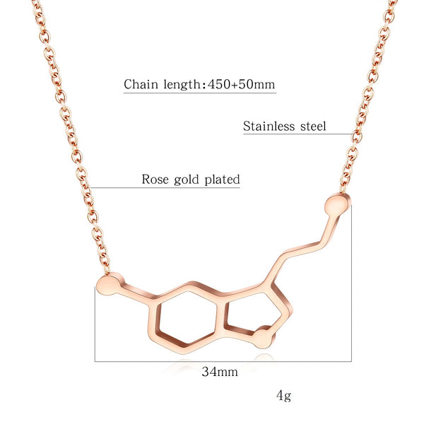 Women's Fashion Dopamine Love Formula Pendant Necklace-Womens Pendant Necklace-SunnyHouse Jewelry