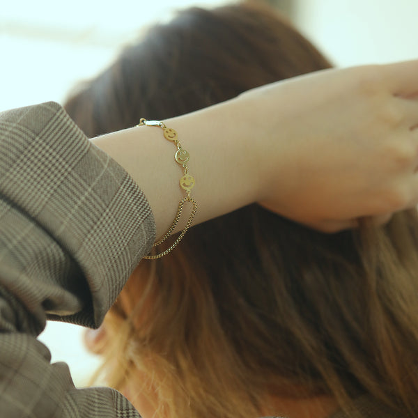 Women's Fashion Smiling Bracelet-Womens Bracelet-SunnyHouse Jewelry