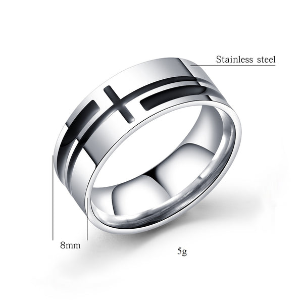 Men's Fashion Cross Ring-Mens Ring-SunnyHouse Jewelry