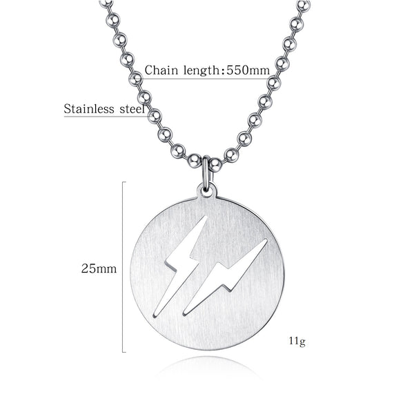 Men's Fashion Flash Pendant Necklace-Mens Pendant Necklace-SunnyHouse Jewelry