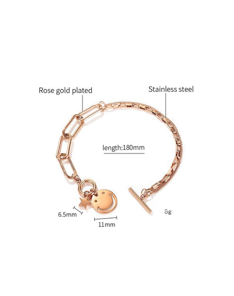 Women's Fashion Smile Bracelet-Womens Bracelet-SunnyHouse Jewelry