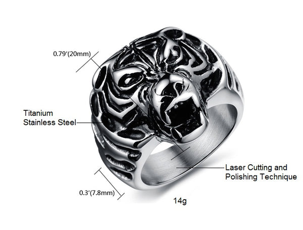 Men's Fashion Tiger Hip Hop Ring-Mens Ring-SunnyHouse Jewelry