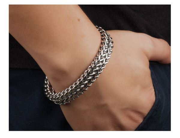 Men's Fashion Link Bracelet-Mens Bracelet-SunnyHouse Jewelry