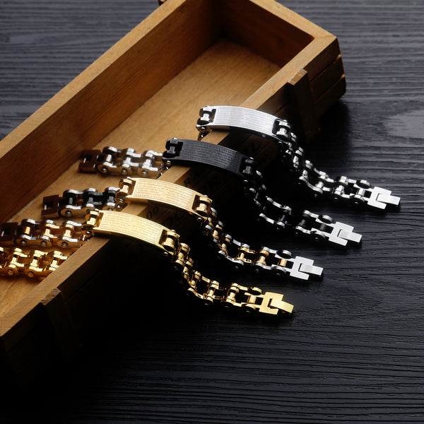 Men's Fashion Harley Bike Cross Bracelet-Mens Bracelet-SunnyHouse Jewelry