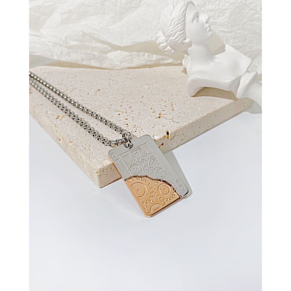 Men's Fashion Hiphop Poker Pendant Necklace-Mens Pendant Necklace-SunnyHouse Jewelry