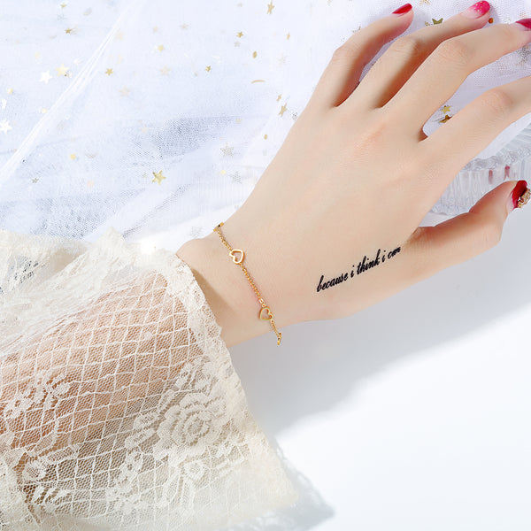 Women's Fashion Cute Heart Bracelet-Womens Bracelet-SunnyHouse Jewelry