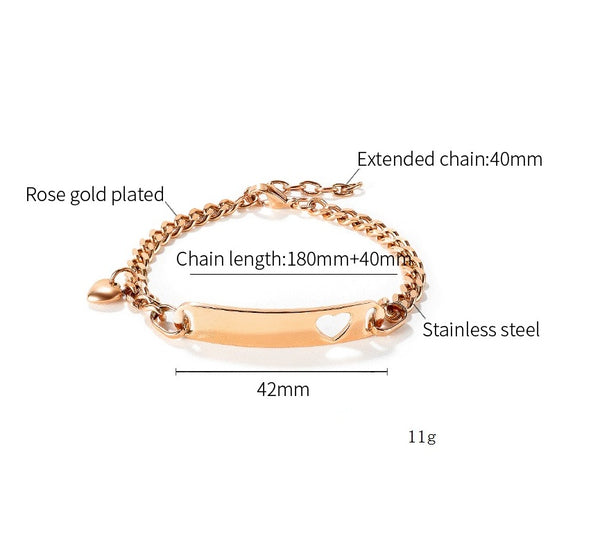 Women's Fashion Heart Bracelet-Womens Bracelet-SunnyHouse Jewelry