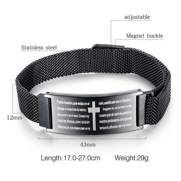 Men's Fashion Cross Belt Bracelet-Mens Bracelet-SunnyHouse Jewelry