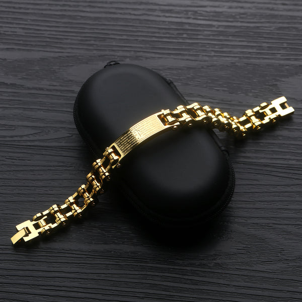 Men's Fashion Harley Bike Cross Bracelet-Mens Bracelet-SunnyHouse Jewelry