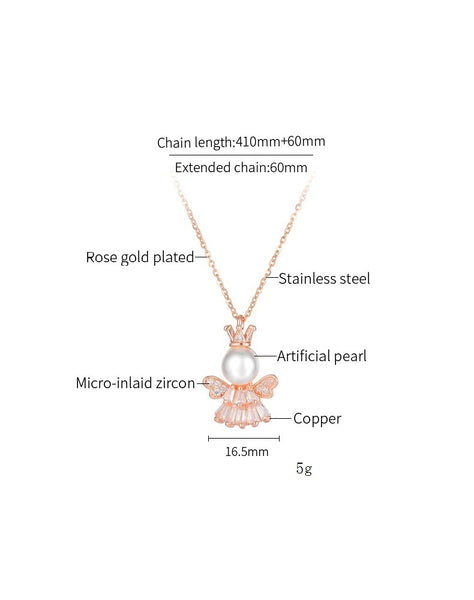 Women's Fashion Pearl Queen Pendant Necklace-Womens Pendant Necklace-SunnyHouse Jewelry