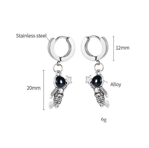Women's Fashion Astronaut Earrings-Womens Earrings-SunnyHouse Jewelry