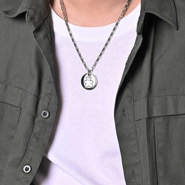 Men's Fashion Bear Pendant Necklace-Mens Pendant Necklace-SunnyHouse Jewelry