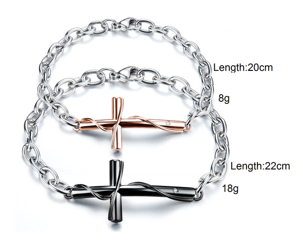 His & Hers Matching Set Lingering Love Couple Bracelets, Valentine, Anniversary, Wedding, Promise, Engagement Gift-Couple Bracelets-SunnyHouse Jewelry