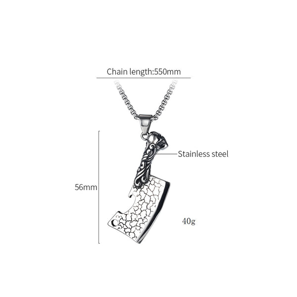 Men's Fashion Hip Hop Knife Pendant Necklace-Mens Pendant Necklace-SunnyHouse Jewelry