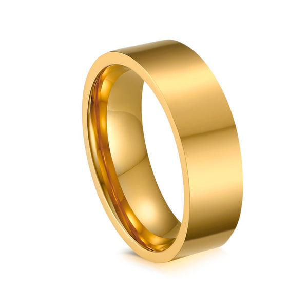 His & Hers Matching Set Simple Gold Love Couple Rings Wedding Band Set-Couple Rings-SunnyHouse Jewelry