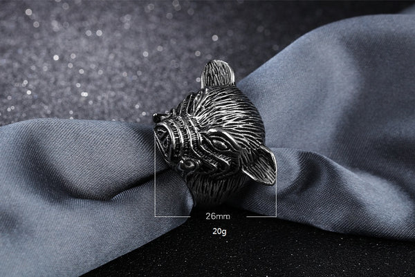Men's Fashion Pig Hip Hop Ring-Mens Ring-SunnyHouse Jewelry