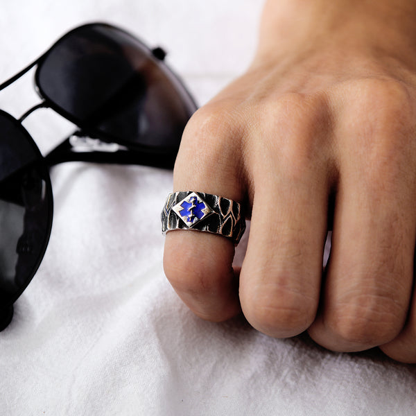 Men's Fashion Medical Sign Ring-Mens Ring-SunnyHouse Jewelry