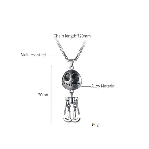 Men's Fashion Hip Hop Alien Pendant Necklace-Mens Pendant Necklace-SunnyHouse Jewelry