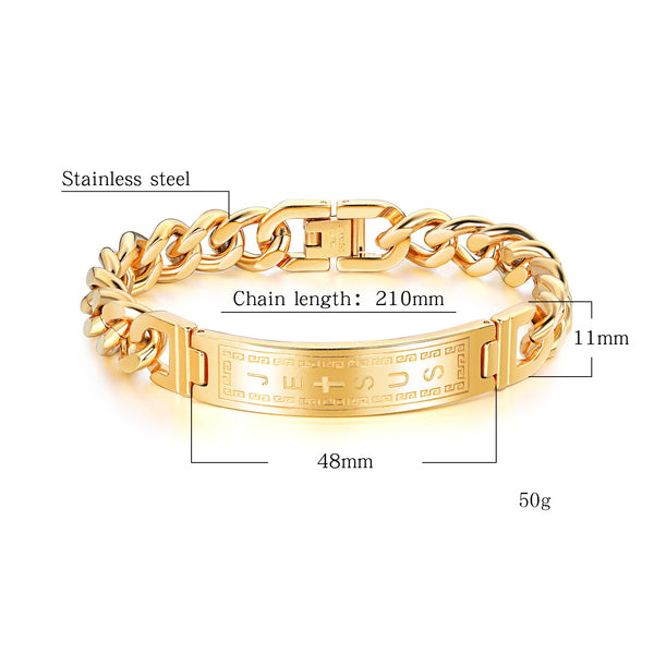 Men's Fashion Jesus Bracelet-Mens Bracelet-SunnyHouse Jewelry
