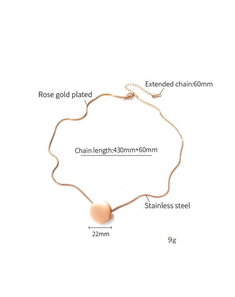 Women's Fashion Blinking Plate Pendant Necklace-Womens Pendant Necklace-SunnyHouse Jewelry