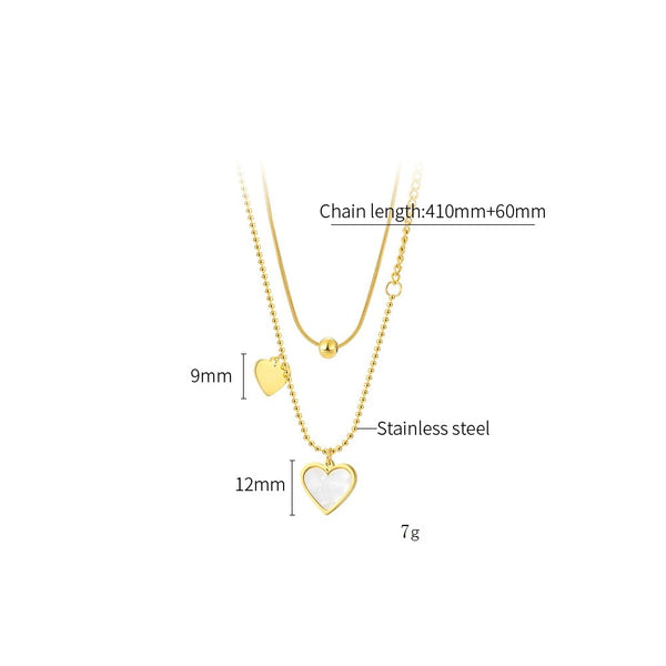 Women's Fashion Warm Heart Pendant Necklace-Womens Pendant Necklace-SunnyHouse Jewelry