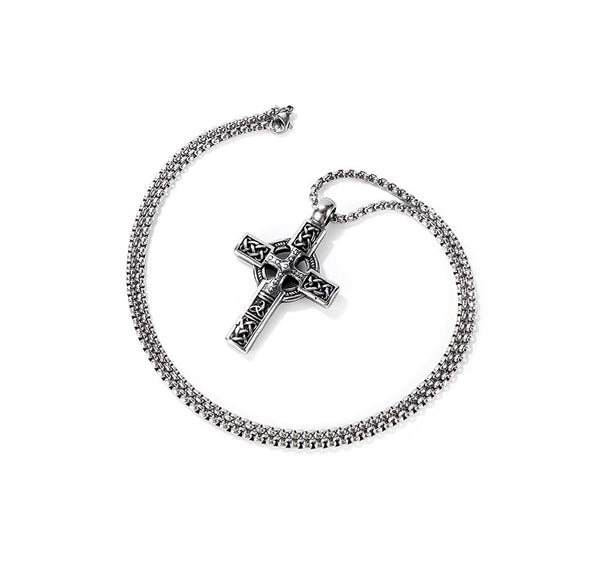 Men's Fashion Hip Hop Cross Pendant Necklace-Mens Pendant Necklace-SunnyHouse Jewelry