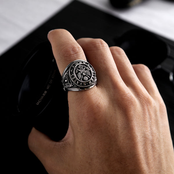 Men's Fashion Eagle Ring-Mens Ring-SunnyHouse Jewelry