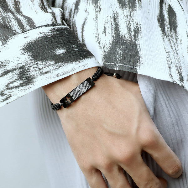 Men's Fashion Cross Bracelet-Mens Bracelet-SunnyHouse Jewelry