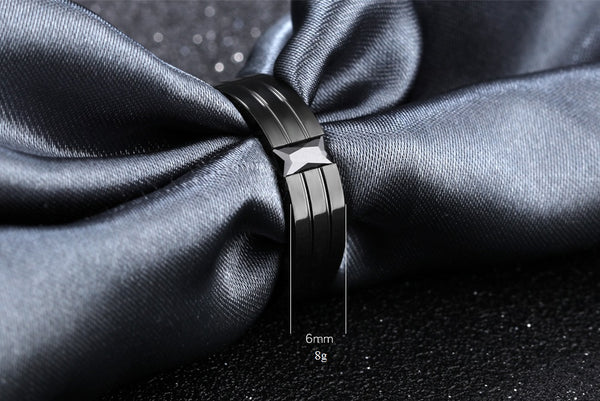 Men's Fashion Black Ring-Mens Ring-SunnyHouse Jewelry