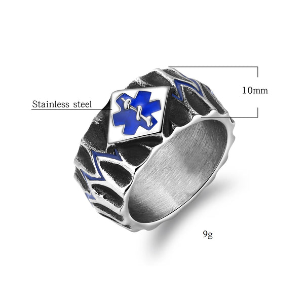 Men's Fashion Medical Sign Ring-Mens Ring-SunnyHouse Jewelry