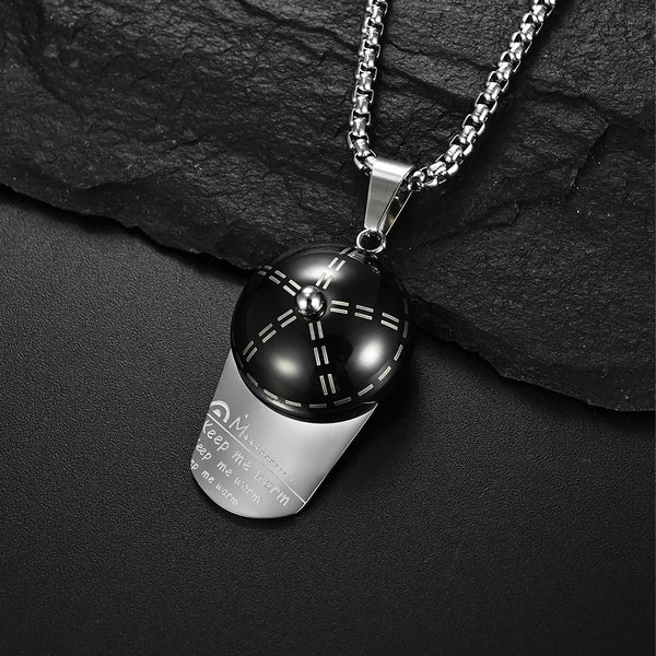 Men's Fashion Keep Me Warm Cap Pendant Necklace-Mens Pendant Necklace-SunnyHouse Jewelry