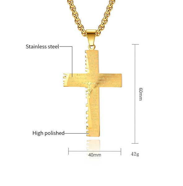 Men's Fashion Special Cross Pendant Necklace-Mens Pendant Necklace-SunnyHouse Jewelry