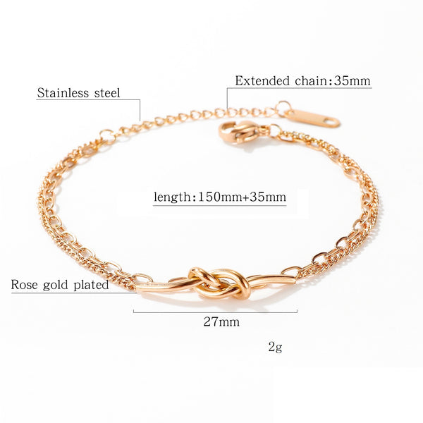 Women's Fashion Love Knot Bracelet-Womens Bracelet-SunnyHouse Jewelry