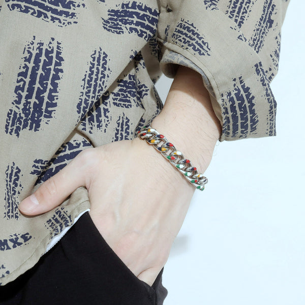 Men's Fashion Cuba Hip Hop Bracelet-Mens Bracelet-SunnyHouse Jewelry