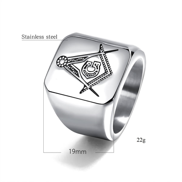 Men's Fashion Freemason Ring-Mens Ring-SunnyHouse Jewelry
