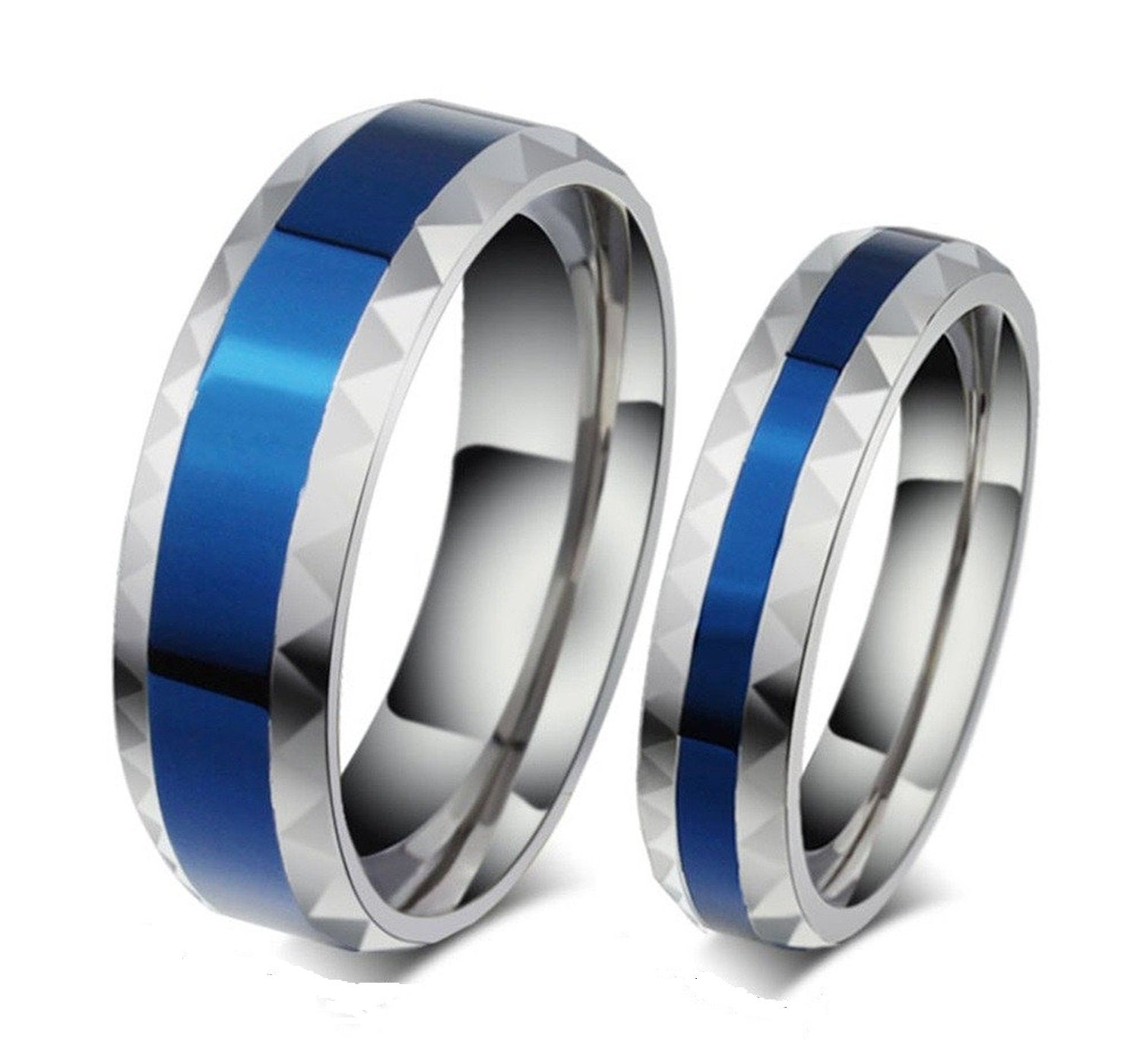 Blue on sale couple rings