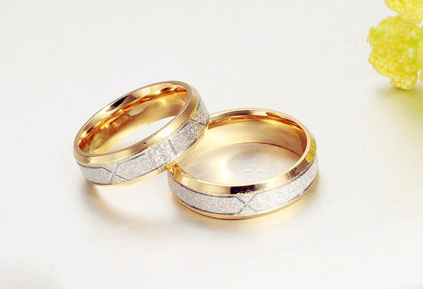 His & Hers Matching Set Stylish and Creative Couple Rings, Wedding Band Set, Valentine, Anniversary, Wedding, Promise, Engagement Ring-Couple Rings-SunnyHouse Jewelry