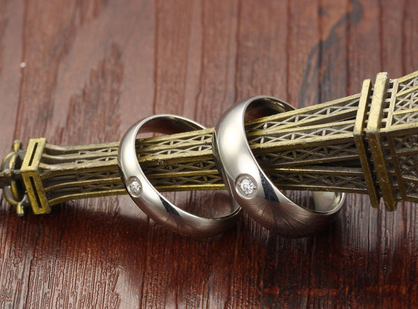 His & Hers Matching Set Fashion Style Couple Rings Wedding Band Set-Couple Rings-SunnyHouse Jewelry