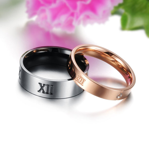 His & Hers Matching Set Fashion Style Couple Rings Wedding Band Set-Couple Rings-SunnyHouse Jewelry