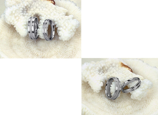 His & Hers Matching Set Valentine Ring Couple Rings Wedding Band Set-Couple Rings-SunnyHouse Jewelry