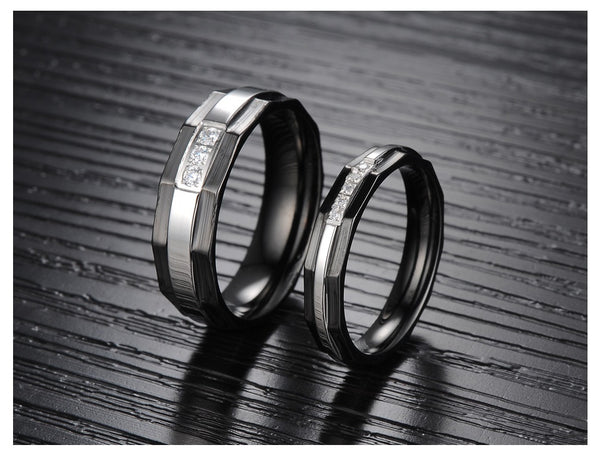 His & Hers Matching Set Fashion Style Couple Rings Wedding Band Set-Couple Rings-SunnyHouse Jewelry