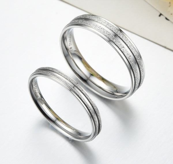 His & Hers Matching Set Fashion Style Couple Rings Wedding Band Set-Couple Rings-SunnyHouse Jewelry