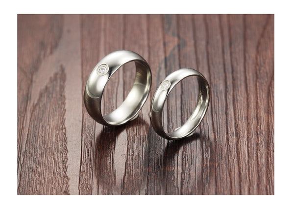 His & Hers Matching Set Fashion Style Couple Rings Wedding Band Set-Couple Rings-SunnyHouse Jewelry