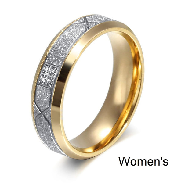 His & Hers Matching Set Stylish and Creative Couple Rings, Wedding Band Set, Valentine, Anniversary, Wedding, Promise, Engagement Ring-Couple Rings-SunnyHouse Jewelry