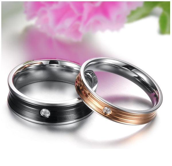 His & Hers Matching Set Traditional Style Couple Rings, Wedding Band Set, Valentine, Anniversary, Wedding, Promise, Engagement Ring-Couple Rings-SunnyHouse Jewelry