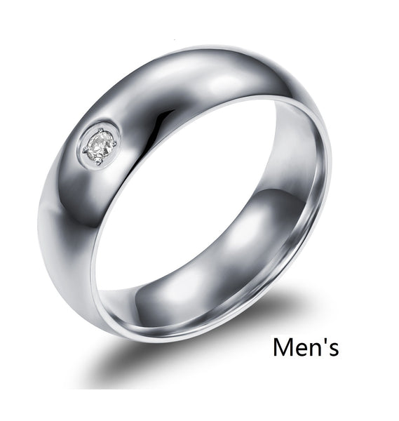His & Hers Matching Set Fashion Style Couple Rings Wedding Band Set-Couple Rings-SunnyHouse Jewelry