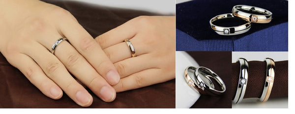 His & Hers Matching Set Fahion and Simple Style Couple Rings Wedding Band Set-Couple Rings-SunnyHouse Jewelry