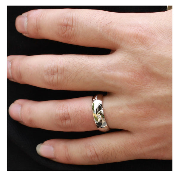 His & Hers Matching Set Always with You Couple Rings, Wedding Band Set, Valentine, Anniversary, Wedding, Promise, Engagement Ring-Couple Rings-SunnyHouse Jewelry